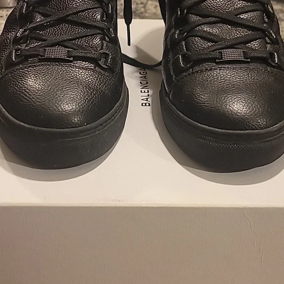 Balenciaga Men's Textured Black Sneakers - Picture 2 of 8